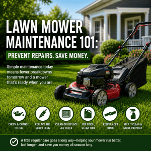 How Lawn Mower Maintenance Saves You Money